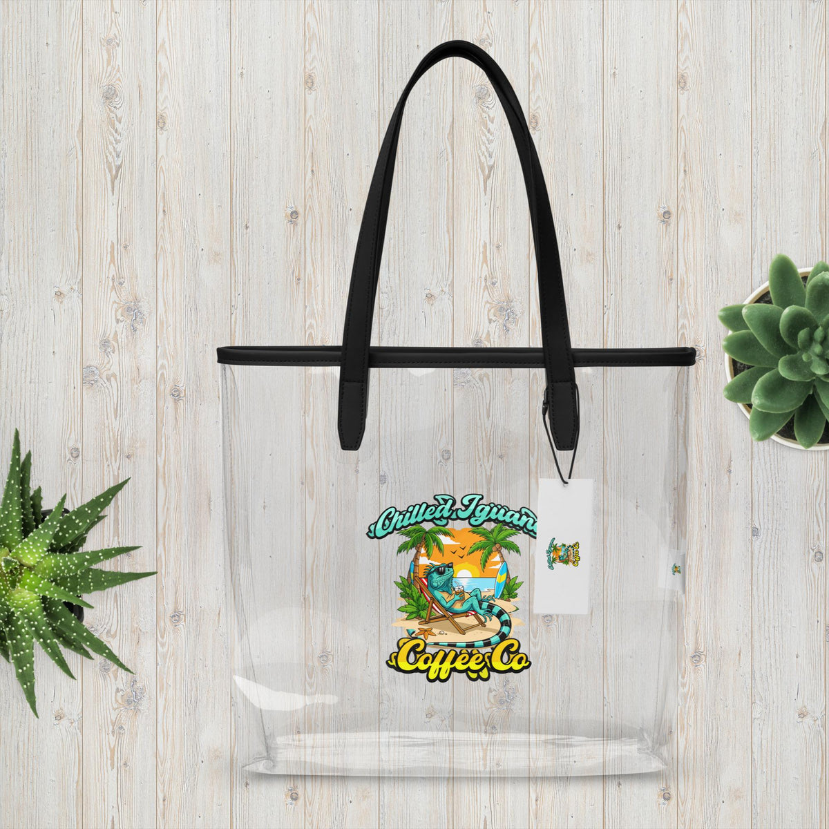 Clear tote bag – Chilled Iguana Coffee Co