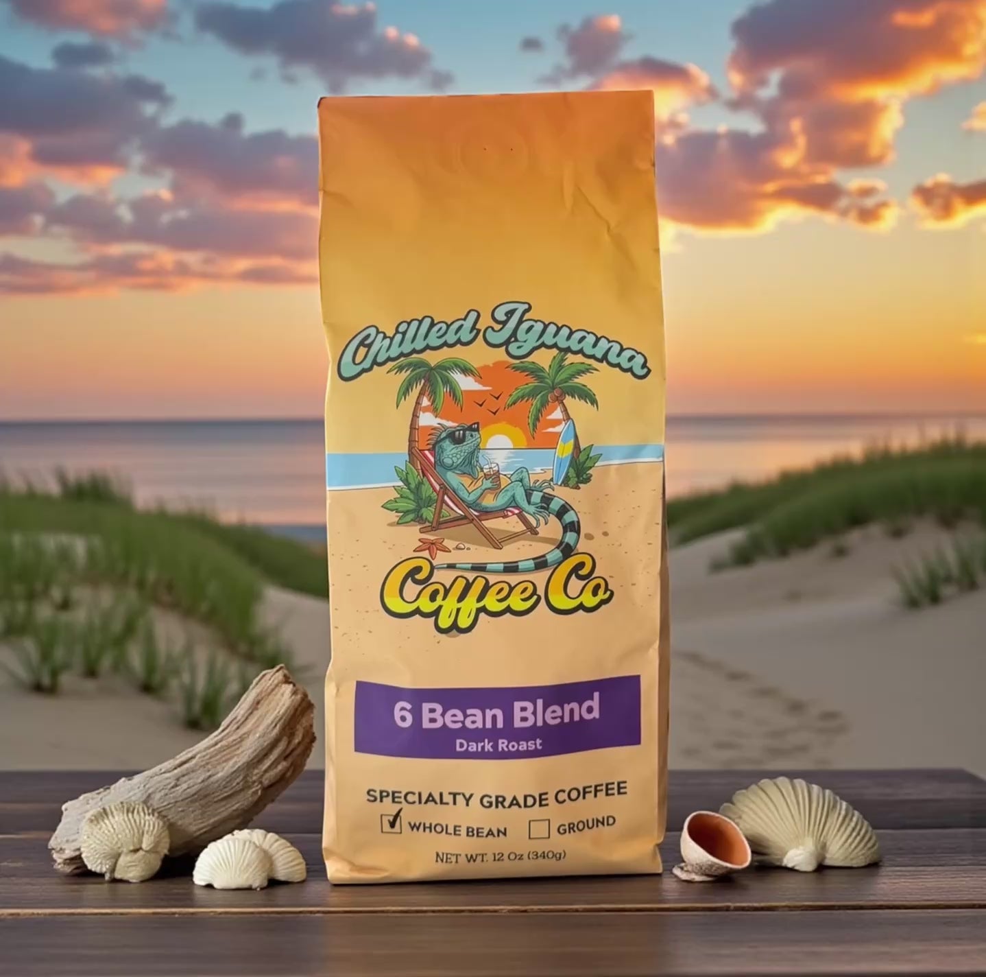 6 Bean Blend Coffee – Chilled Iguana Coffee Co.